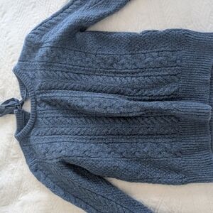 Zara Women's Cable Knit Sweaters - Blue